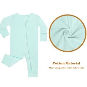 Cozy Mint Green Kids Footie